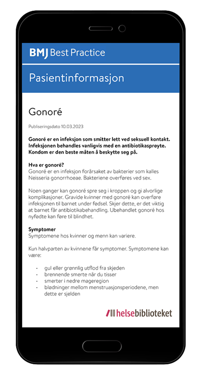 Pasientinformasjon innen gynekologi
