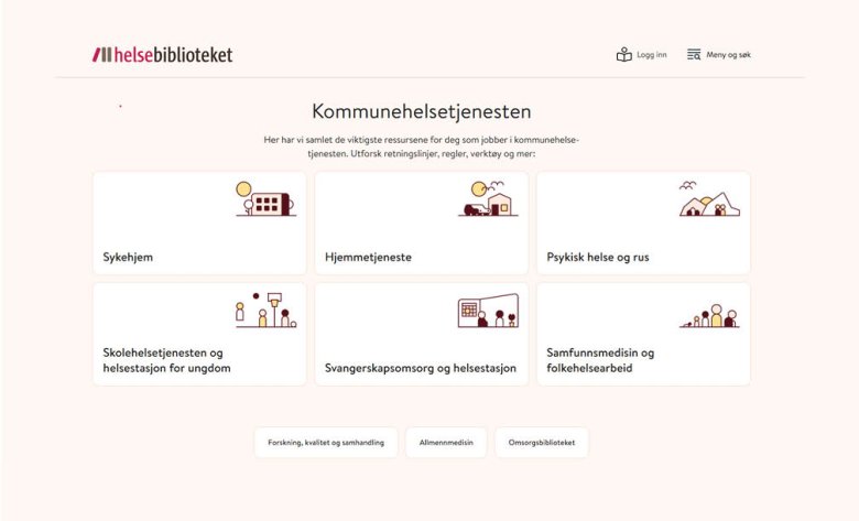 Påmelding - Lanseringsseminar for portalen Kommunehelsetjenesten i Helsebiblioteket